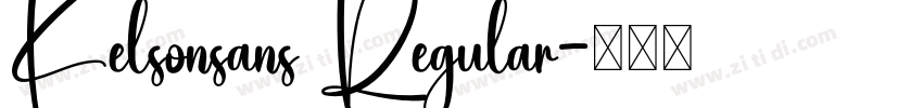 Kelsonsans Regular字体转换